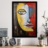 Abstract Art Lips And Eye Painting Unique Art V1 Framed Art Prints Wall Decor, Painting Art, Framed Picture