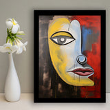 Abstract Art Lips And Eye Painting Unique Art V1 Framed Art Prints Wall Decor, Painting Art, Framed Picture