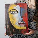 Abstract Art Lips And Eye Painting Unique Art V1 Canvas Prints Wall Art Home Decor, Painting Canvas, Living Room Wall Decor