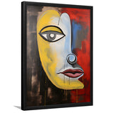 Abstract Art Lips And Eye Painting Unique Art V1 Framed Art Prints Wall Decor, Painting Art, Framed Picture