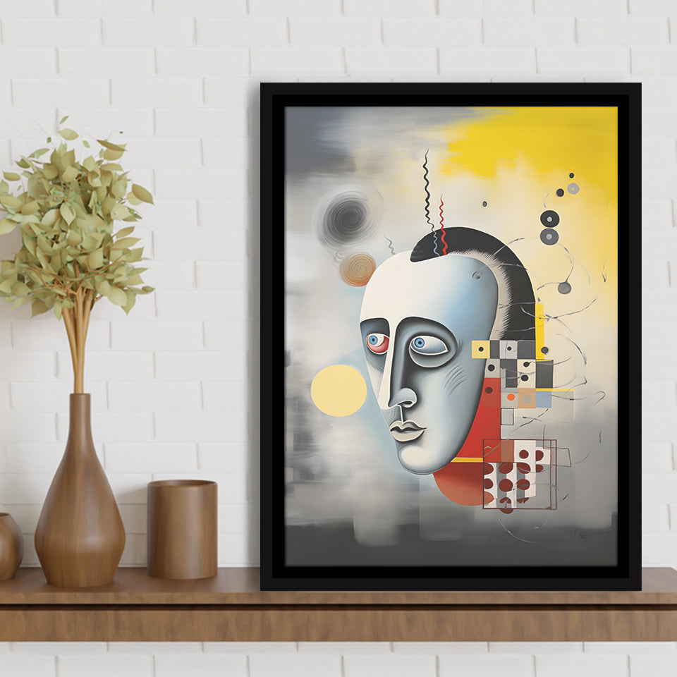 Abstract Geometric Art Painting Framed Canvas Prints Wall Art Home Decor, Painting Canvas, Floating Frame