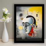 Abstract Geometric Art Painting Framed Art Prints Wall Decor, Painting Art, Framed Picture