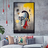 Abstract Geometric Art Painting Framed Art Prints Wall Decor, Painting Art, Framed Picture