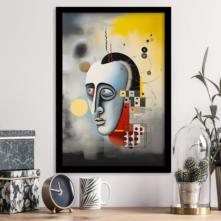 Abstract Geometric Art Painting Framed Art Prints Wall Decor, Painting Art, Framed Picture