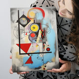 Abstract Geometric Mixcolor Painting Canvas Prints Wall Art Home Decor, Painting Canvas, Living Room Wall Decor