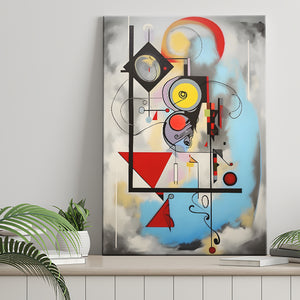 Abstract Geometric Mixcolor Painting Canvas Prints Wall Art Home Decor, Painting Canvas, Living Room Wall Decor