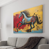 Abstract Horse Colorful Luxury Painting V7 Canvas Prints Wall Art Home Decor, Painting Canvas, Living Room Wall Decor
