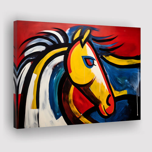 Abstract Horse Unique Painting Canvas Prints Wall Art Home Decor, Painting Canvas, Living Room Wall Decor