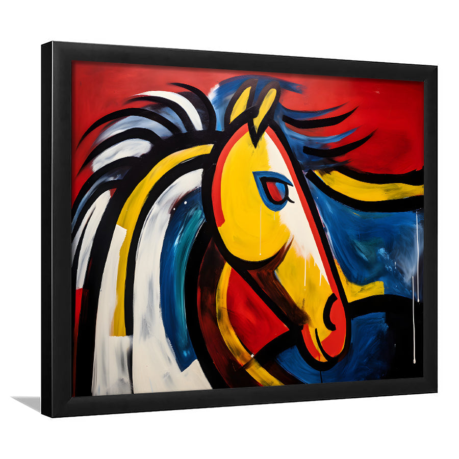 Abstract Horse Unique Painting Framed Art Prints Wall Decor, Painting Art, Framed Picture