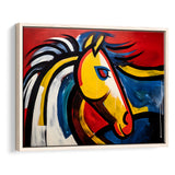 Abstract Horse Unique Painting Framed Canvas Prints Wall Art Home Decor, Painting Canvas, Floating Frame