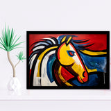 Abstract Horse Unique Painting Framed Art Prints Wall Decor, Painting Art, Framed Picture