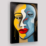 Abstract Woman Face Unique Painting Canvas Prints Wall Art Home Decor, Painting Canvas, Living Room Wall Decor
