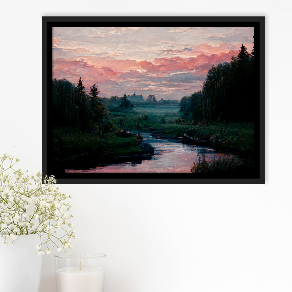 Aesthetic Chaotic In Peaceful Country Framed Canvas Prints Wall Art - Painting Canvas,Framed Picture,Home Art Wall Decor