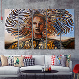 African American Women Writers 5 Pieces B Canvas Prints Wall Art - Painting Canvas, Multi Panels, Wall Decor