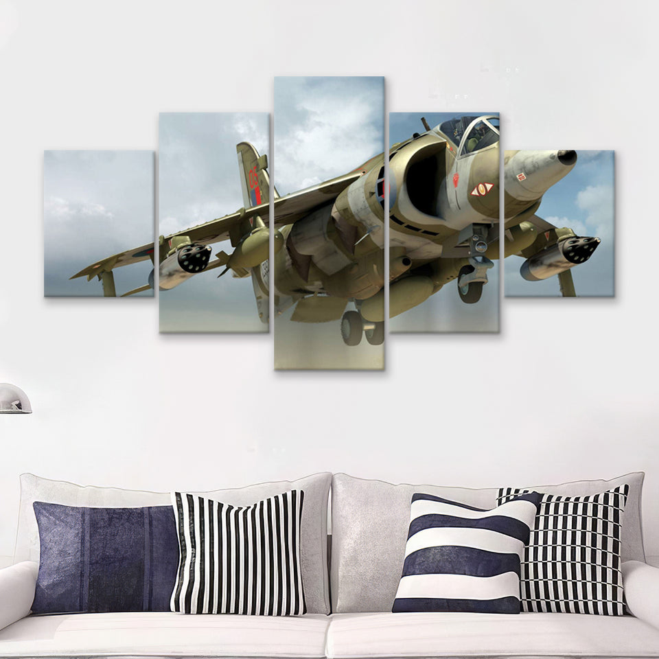 Aircraft Av 8B Harrier Ii British Aerospace Sea Harrier Airplane Canvas Prints Wall Art Decor - Painting Canvas, Art Prints