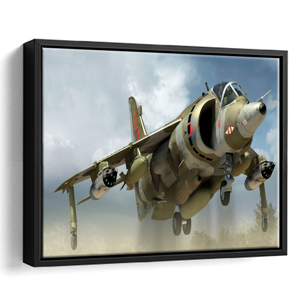 Aircraft Av 8B Harrier Ii British Aerospace Sea Harrier Airplane Canvas Prints Wall Art Decor - Painting Canvas, Art Prints