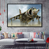 Aircraft Av 8B Harrier Ii British Aerospace Sea Harrier Airplane Canvas Prints Wall Art Decor - Painting Canvas, Art Prints