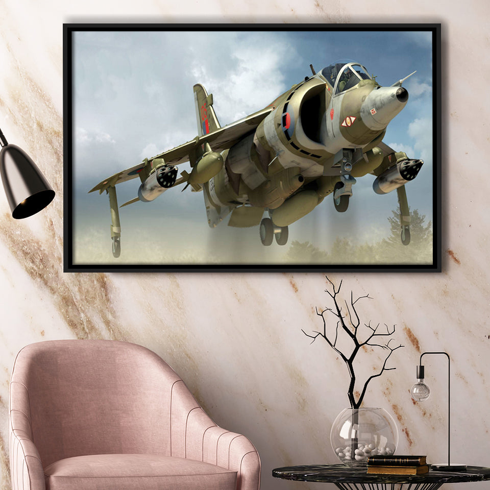 Aircraft Av 8B Harrier Ii British Aerospace Sea Harrier Airplane Canvas Prints Wall Art Decor - Painting Canvas, Art Prints