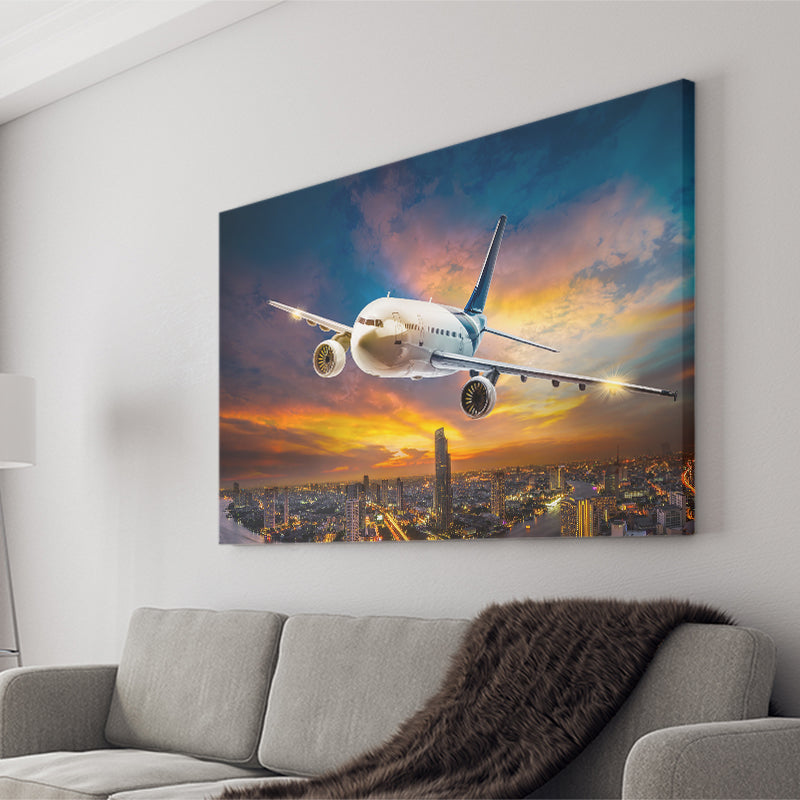 Aircraft Wide Body Aerospace Engineering Canvas Prints Wall Art Decor - Painting Canvas, Art Prints, Ready to Hang