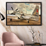 Aircraft Us Air Force Framed Canvas Prints Wall Art Decor - Painting Canvas, Black Framed Picture