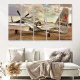 Aircraft Us Air Force 5 Piece B Canvas Prints Wall Art Decor - Painting Canvas, Multi Panels