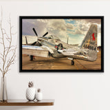 Aircraft Us Air Force Framed Canvas Prints Wall Art Decor - Painting Canvas, Black Framed Picture