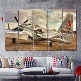 Aircraft Us Air Force 5 Piece B Canvas Prints Wall Art Decor - Painting Canvas, Multi Panels