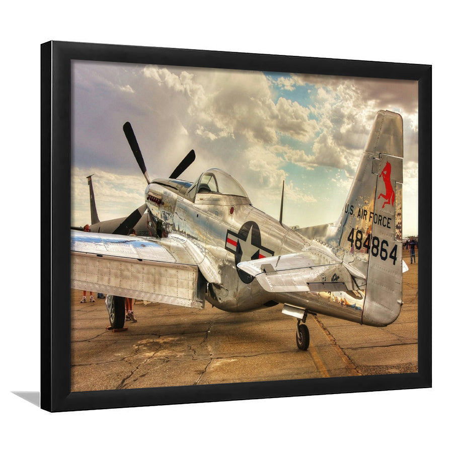 Aircraft Us Air Force Framed Art Prints Wall Decor - Painting Art, Framed Picture, Ready to Hang