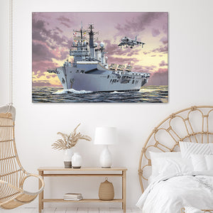 Aircraft Carrier Beauty Canvas Wall Art - Canvas Prints, Prints For Sale, Painting Canvas