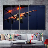Airplane Lockheed Martin F 35 Lightning Ii Lockheed Martin 5 Piece B Canvas Prints Wall Art Decor - Painting Canvas, Multi Panels