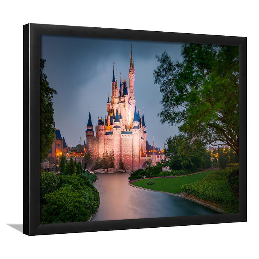 Amazing View Of Cinderella Castle Framed Art Prints Wall Decor - Painting Prints,Wall Art, Framed Picture,For Sale