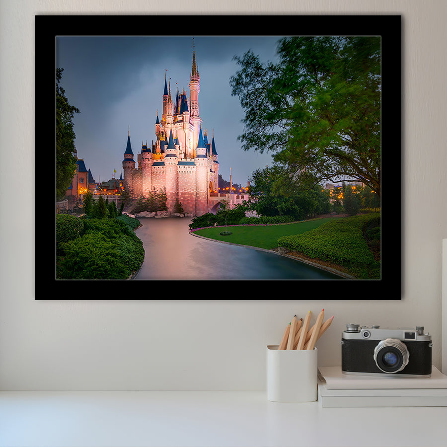 Amazing View Of Cinderella Castle Framed Art Prints Wall Decor - Painting Prints,Wall Art, Framed Picture,For Sale