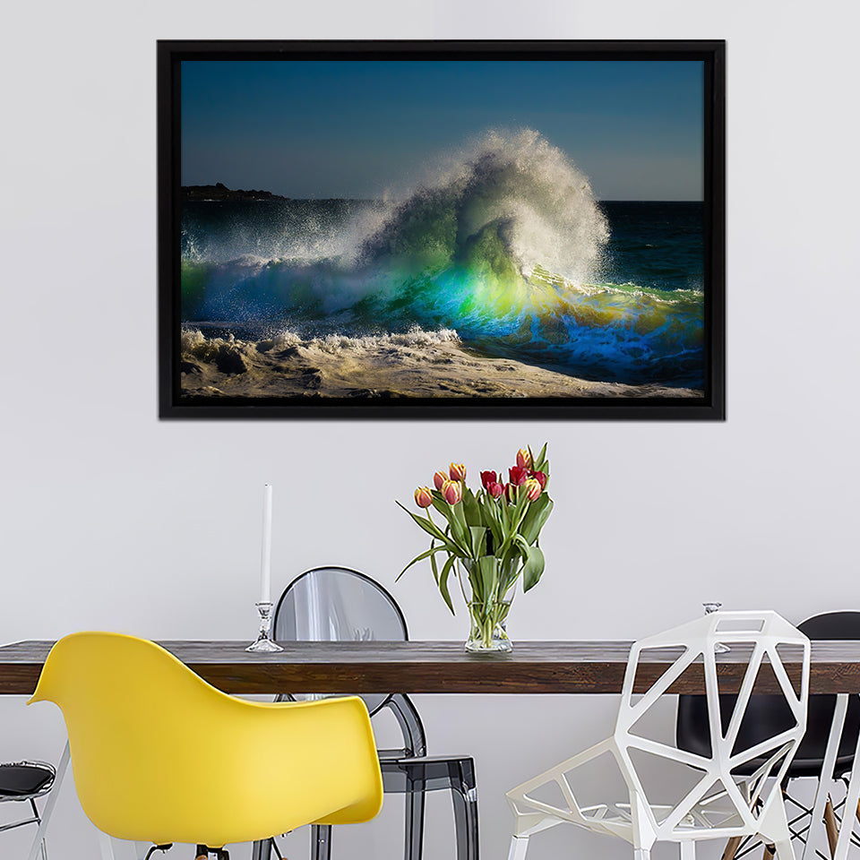 Amazing Wave Sea Ocean Cool Framed Canvas Wall Art - Canvas Prints, Prints For Sale, Painting Canvas,Framed Prints