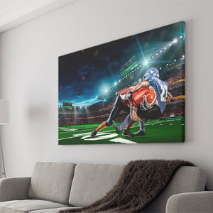 American Football Player In Action Canvas Wall Art - Canvas Prints, Prints for Sale, Canvas Painting, Canvas on Sale