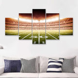 American Football Stadium  5 Pieces Canvas Prints Wall Art - Painting Canvas, Multi Panel, Home Wall Decor, For Sale