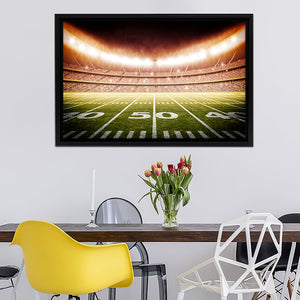 American Football Stadium Framed Canvas Prints Wall Art - Painting Prints, Home Wall Decor, Painting Canvas