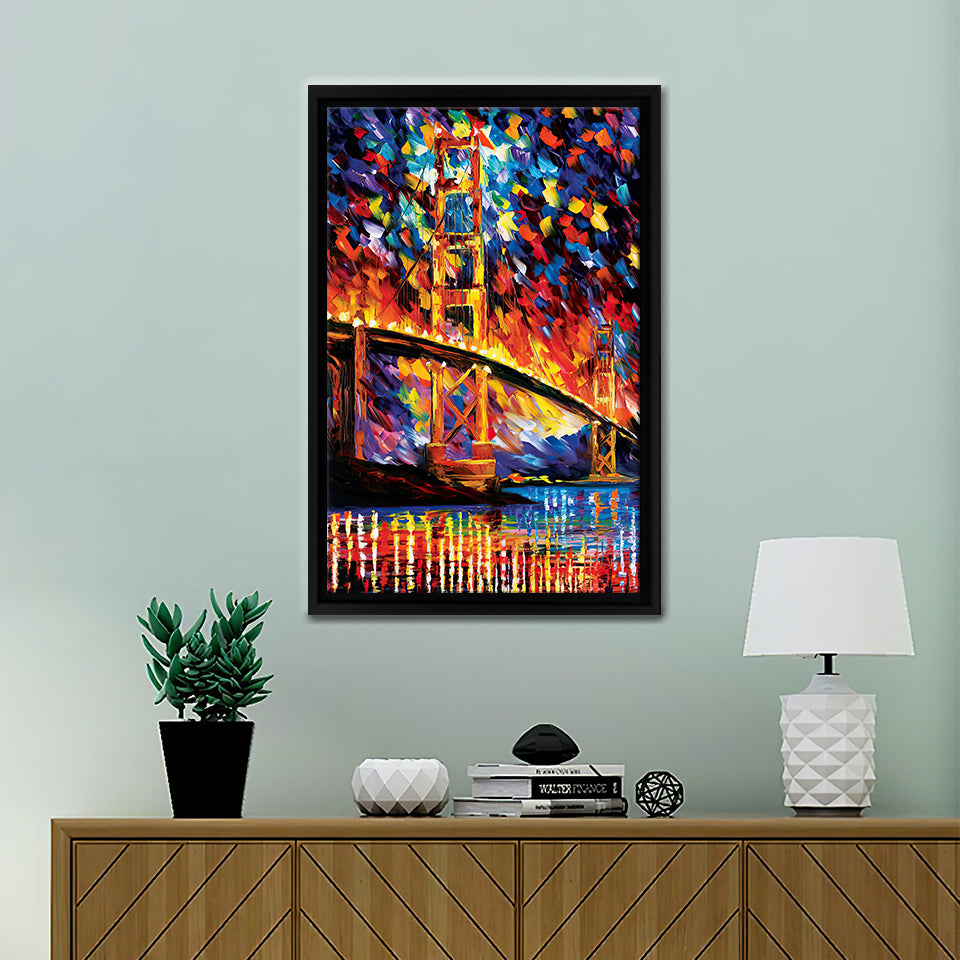 An Francisco Golden Gate Canvas Wall Art - Framed Art, Framed Canvas, Painting Canvas