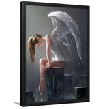 Angel Woman, Winged Woman Framed Art Print Wall Art Decor,Framed Picture
