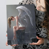 Angel Woman, Winged Woman Canvas Prints Wall Art Home Decor