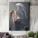 Angel Woman, Winged Woman Canvas Prints Wall Art Home Decor