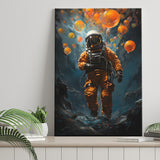 Astronaut And Balloons V1 Canvas Prints Wall Art Home Decor, Painting Canvas, Living Room Wall Decor