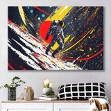 Astronaut And Colorful Milky Way Canvas Prints Wall Art Home Decor, Painting Canvas, Living Room Wall Decor