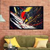 Astronaut And Colorful Milky Way Framed Art Prints Wall Decor, Painting Art, Framed Picture