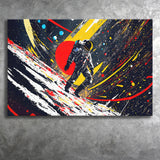 Astronaut And Colorful Milky Way Canvas Prints Wall Art Home Decor, Painting Canvas, Living Room Wall Decor