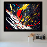 Astronaut And Colorful Milky Way Framed Art Prints Wall Decor, Painting Art, Framed Picture