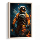 Astronaut Painting Art For Kids Framed Canvas Prints Wall Art Home Decor, Painting Canvas, Floating Frame
