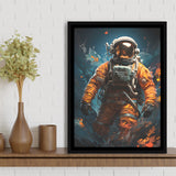Astronaut Painting Art For Kids Framed Canvas Prints Wall Art Home Decor, Painting Canvas, Floating Frame
