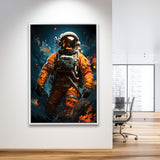 Astronaut Painting Art For Kids Framed Canvas Prints Wall Art Home Decor, Painting Canvas, Floating Frame