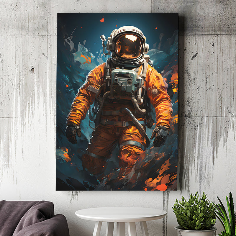 Astronaut Painting Art For Kids Canvas Prints Wall Art Home Decor, Painting Canvas, Living Room Wall Decor