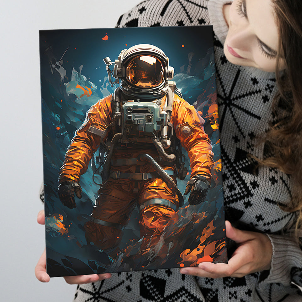 Astronaut Painting Art For Kids Canvas Prints Wall Art Home Decor, Painting Canvas, Living Room Wall Decor